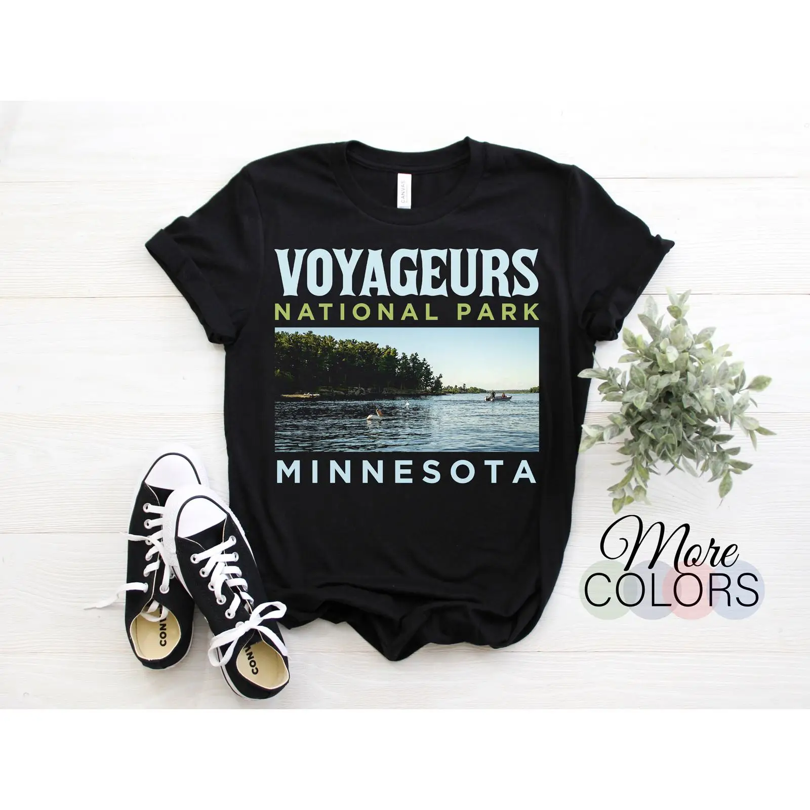 Outdoor Adventure Usa - T-shirt vintage du parc national Voyageurs