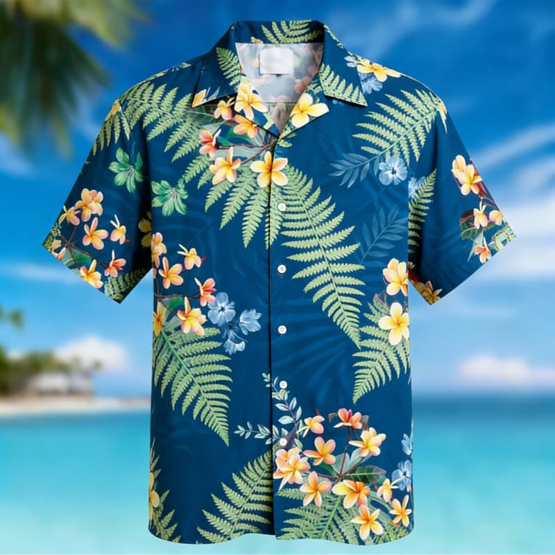 Chemise boutonnée à imprimé fl - Outdoor Adventure Vacations avis et prix