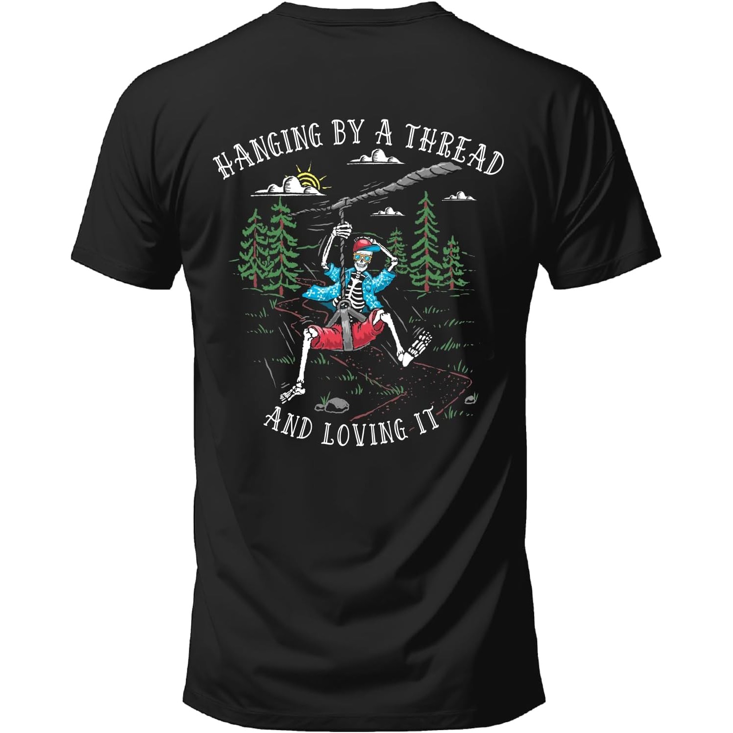 T-shirt graphique vintage pour - Outdoor Adventure Ziplines & Waterfall avis et prix