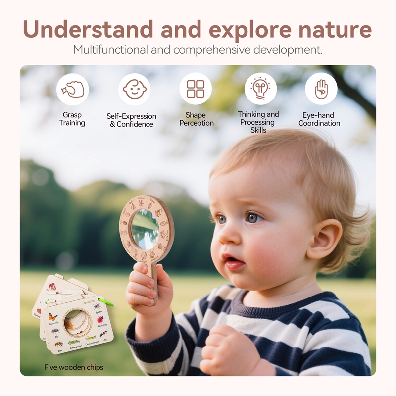 Loupe en bois Montessori pour  - Outdoor Adventure Toys avis et prix